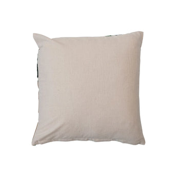 Cotton Slub Embroidered Pillow