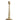 Metal Taper Holder with Ridged Pattern, Gold Finish